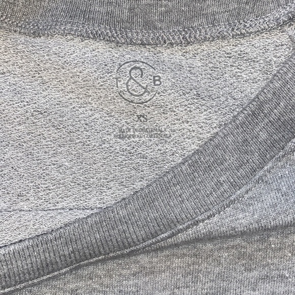 NWT Treasure & Bond Rolling Stones BAND GRAPHIC SWEATSHIRT IN GREY - Picture 5 of 9